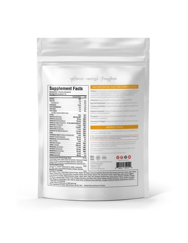 Fit Fuel Instructions Ingredients Label