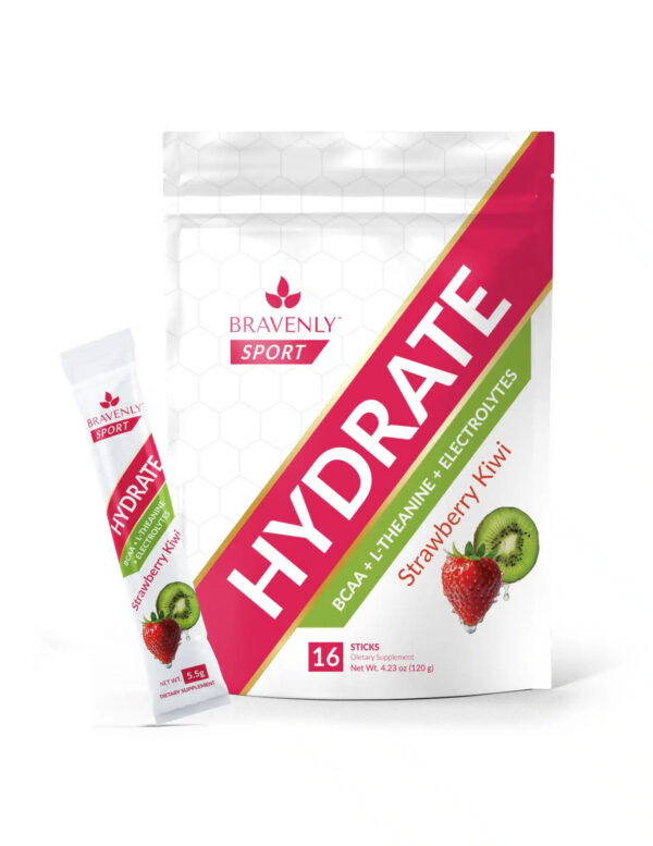 Bravenly Hydrate Strawberry Kiwi Stick Packs